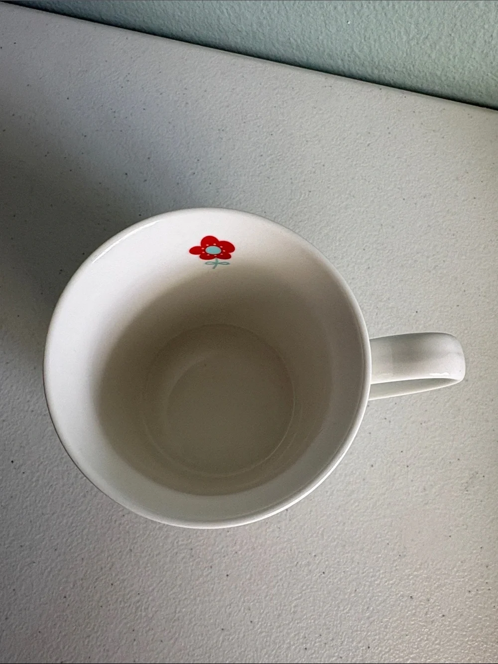 Pier 1 Aqua and Red 'Sassy Pants' Oversized Decorative Coffee Mug